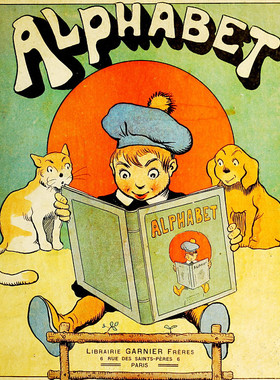 A908【法国】 Benjamin Rabier 字母（Alphabet）插图电子图库