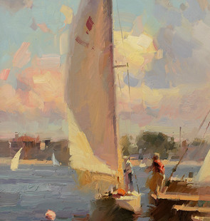 T113【美国】梁革(Calvin Liang)油画超高清喷绘印刷装饰图库素材