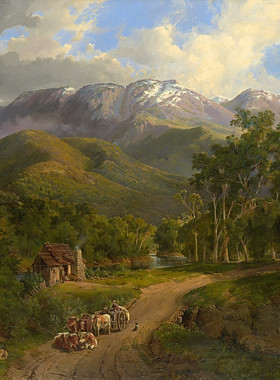 K409【俄、英】尼古拉斯·查韦利（Nicholas Chevalier）绘画图.