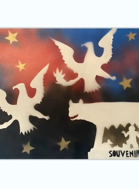 A930【意大利】法兰克·安吉利 Franco Angeli 抽象绘画电子图库.