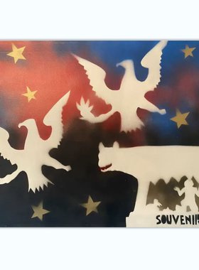 A930【意大利】法兰克·安吉利 Franco Angeli 抽象绘画电子图库.