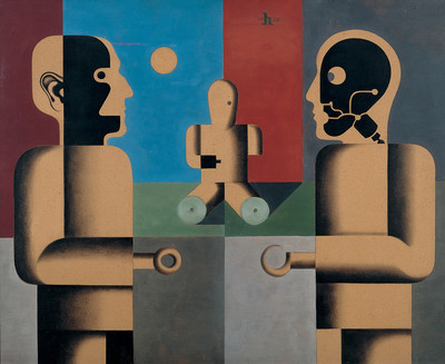 YC736【德国】海因里希·霍尔勒（Heinrich Hoerle）绘画高清图.