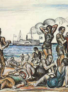 M885【美国】雷金纳德·马什（Reginald Marsh）绘画网传图库