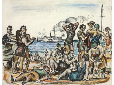 M885【美国】雷金纳德·马什（Reginald Marsh）绘画网传图库
