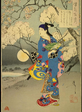 A841【日本】月冈芳年 月百姿浮世绘版画美术素材网传图库.