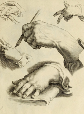 D863【荷兰】（Abraham Bloemaert 绘画经典范例）版画、插图图库