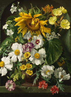 R039【英国】 Gerald A Cooper 静物花卉绘画美术素材电子图库