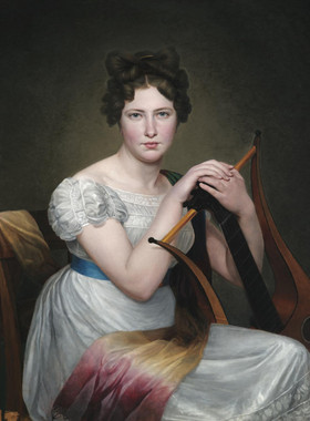 A283【法国】阿黛尔·罗曼尼（Adele Romany）肖像油画网传图库