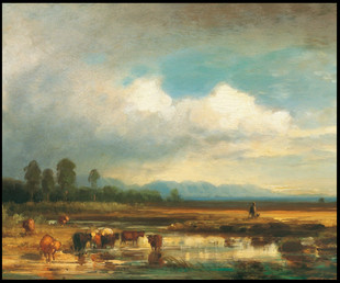 E527【德国】 Eduard Schleich d. A 风景油画网传美术素材图库