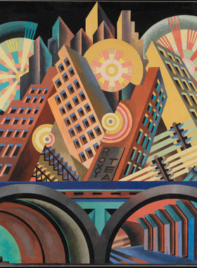 R376【意大利】（Fortunato Depero）绘画、插图、海报图库