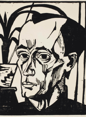 M593【德国】埃里希·赫克尔（Erich Heckel）版画、素描 图库