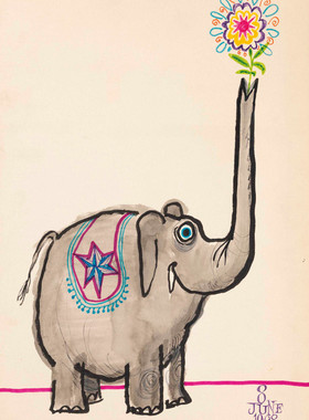 D750【英国】罗纳德·塞尔（Ronald Searle）讽刺、幽默漫画图库