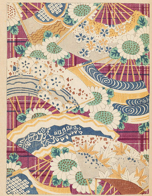 D717【日本】古谷红麟美术海装饰花纹图案服装设计资料B网传图库