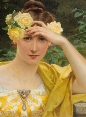 T166【法国】伊丽莎白·索纳尔（Elisabeth Sonrel）肖像绘画图库