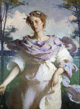 T987【美国】弗兰克·温斯顿·本森Frank Weston Benson绘画图库