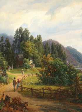 E224【奥地利】安东·谢弗（Anton Schiffer）风景绘画网传图库