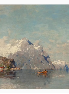 YC050【挪威】Georg Anton Rasmussen 风景油画网传电子图库