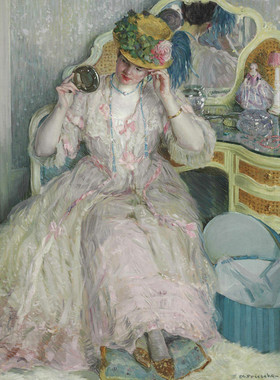 YC821【美国】弗里塞克Frederick Carl Frieseke 油画网传图库