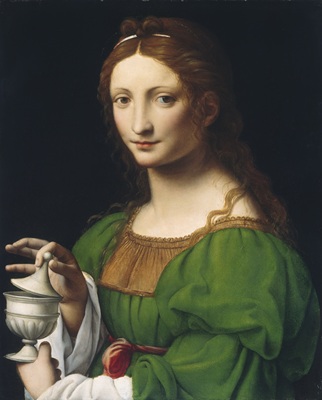 T389意大利伯纳迪诺·卢伊尼（Bernardino Luini OR Lanino）油画