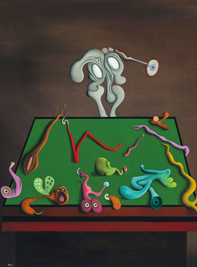 A326【英国】莫里斯·德斯蒙德 Morris Desmond 超现实绘画图库