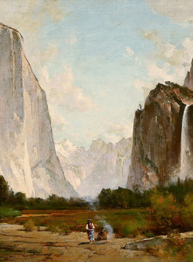 K872【美国】托马斯·希尔（Thomas Hill）风景油画网传图库素材