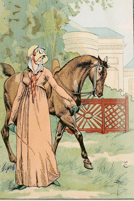 C550【法国】Octave Uzanne 19世纪末法国时尚服装图集插图图库