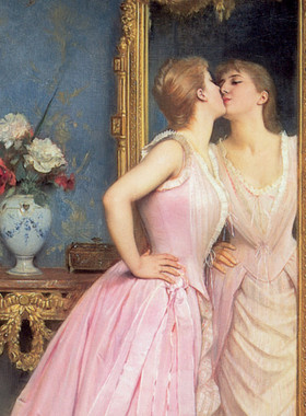 K666【法国】奥古斯特·托马齐（Auguste Toulmouche）油画图库