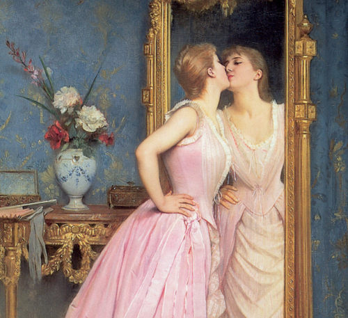 K666【法国】奥古斯特·托马齐（Auguste Toulmouche）油画图库
