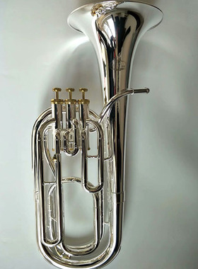 正品OVES/奥维斯BH-401L镀银三立键次中音号铜管乐器演奏包邮