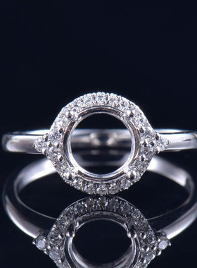 Fay Jewelry 个性定制钻石戒指空托（925银/10K/14K/18K/PT950）