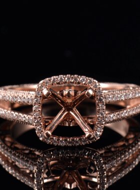 Fay Jewelry 个性定制钻石戒指空托（925银/10K/14K/18K/PT950）