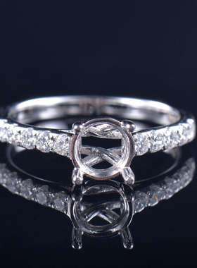 Fay Jewelry 个性定制钻石戒指空托（925银/10K/14K/18K/PT950）