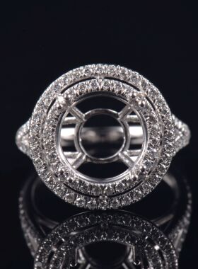 Fay Jewelry 个性定制钻石戒指空托（925银/10K/14K/18K/PT950）