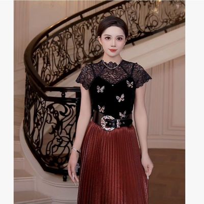 芙娜妮新款休闲洋气衣服女穿搭气质女装上衣F2530150A