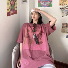 實拍 韓版原宿寬鬆短袖T恤女