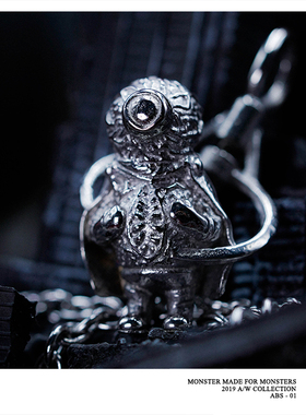 DABOMB [ ABS01 ] 玩具吊坠316L钛钢不锈钢男女情侣礼物项链国潮