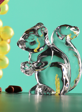 BOHEMIA水晶玻璃动物可爱摆件