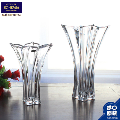 bohemia捷克水晶透明玻璃花瓶