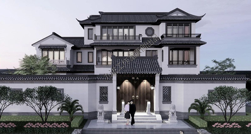 中式风格乡村别墅农村自建房设计设计素材/源文件