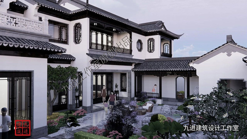 中式风格乡村别墅农村自建房设计设计素材/源文件