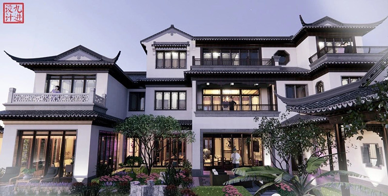 中式风格乡村别墅农村自建房设计设计素材/源文件