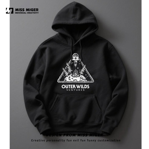 Steam游戏星际拓荒outer wilds周边连帽卫衣男女秋冬加绒长袖衣服