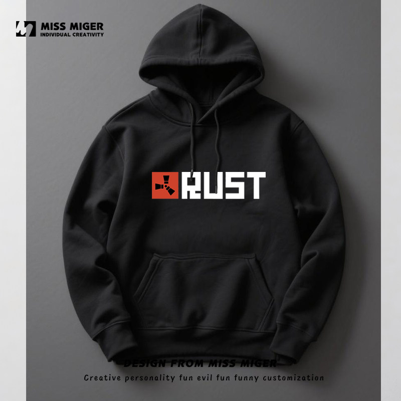 腐蚀Rust卫衣游戏周边连帽套头卫衣可来图定制男女打底衫长T恤