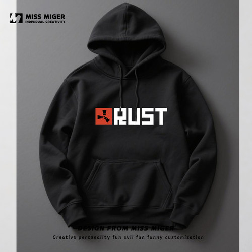 腐蚀Rust卫衣游戏周边连帽套头卫衣可来图定制男女打底衫长T恤