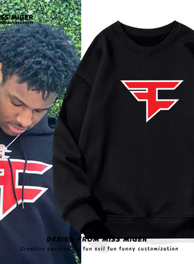 布朗尼同款Faze Clan战队秋冬青年加绒卫衣csgo游戏niko外套长袖T