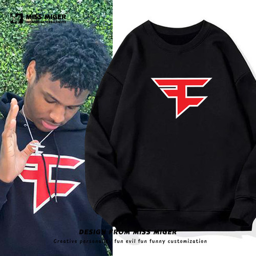 fazeclan秋冬加绒卫衣外套长袖