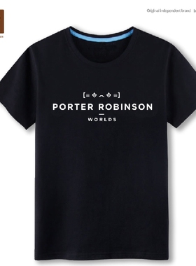 porter robinson美国电子音乐人T恤纯棉电音短袖可来图定制T恤