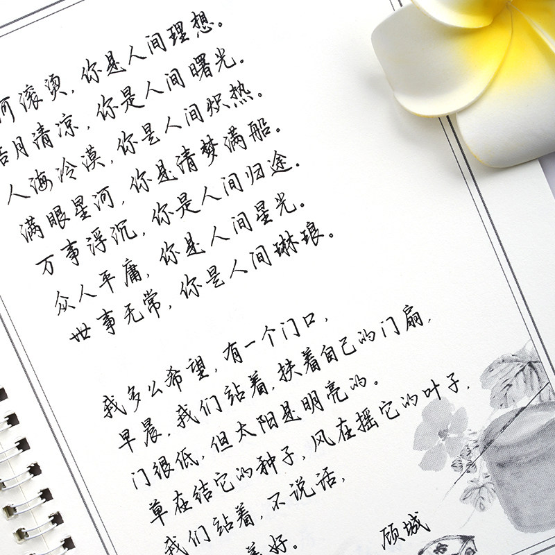 逸云祁么么手写字帖人间琳琅女生字体漂亮大学生行书行楷练字帖