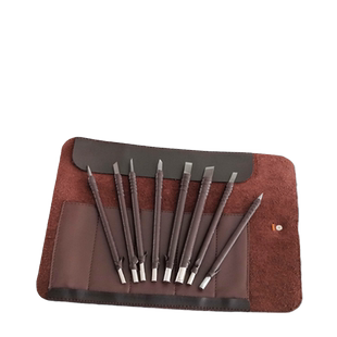 古钱币清理刻刀铜钱古币钨钢篆刻工具刀手工玉石印章雕刻刀字口清理刀刻花刀送真皮皮套