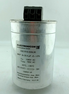 E62.r16-333l30 薄膜电容器 760vac 33.4uf electroncion 1080v